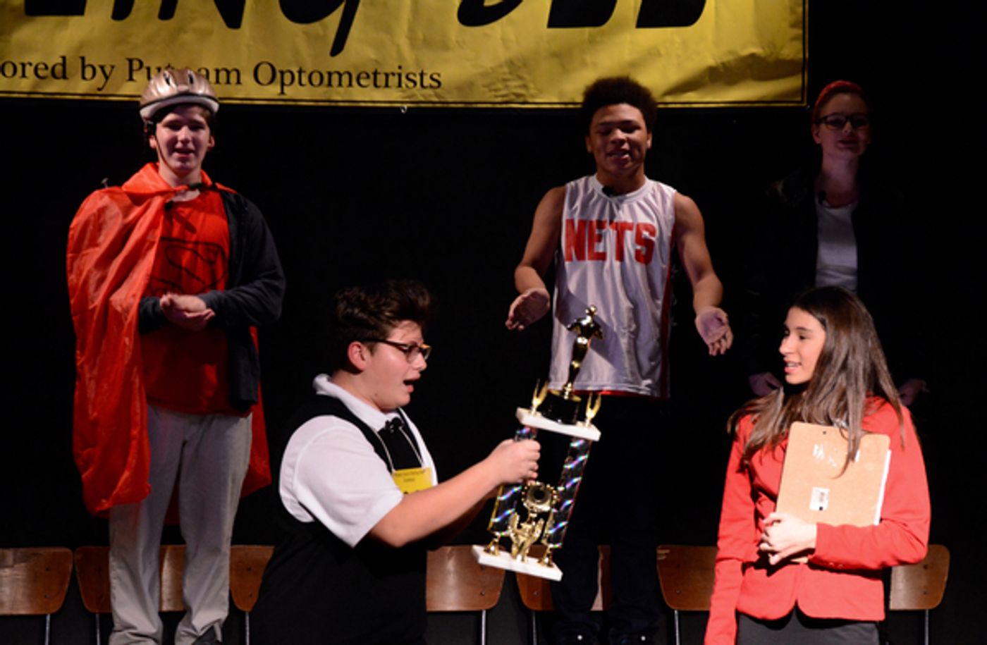 Photo Coverage: Curtain Call with the Cast of THE 25TH ANNUAL PUTNAM COUNTY SPELLING BEE Photo Coverage: Curtain Call with the Cast of THE 25TH ANNUAL PUTNAM COUNTY SPELLING BEE Image