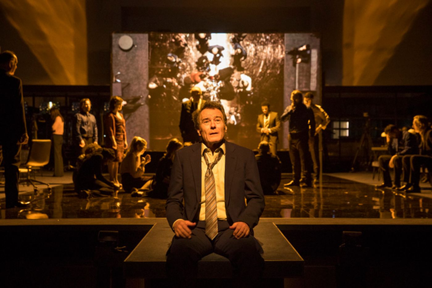 Photo Flash: First Look at Bryan Cranston in NETWORK at the National Theatre Photo Flash: First Look at Bryan Cranston in NETWORK at the National Theatre Image