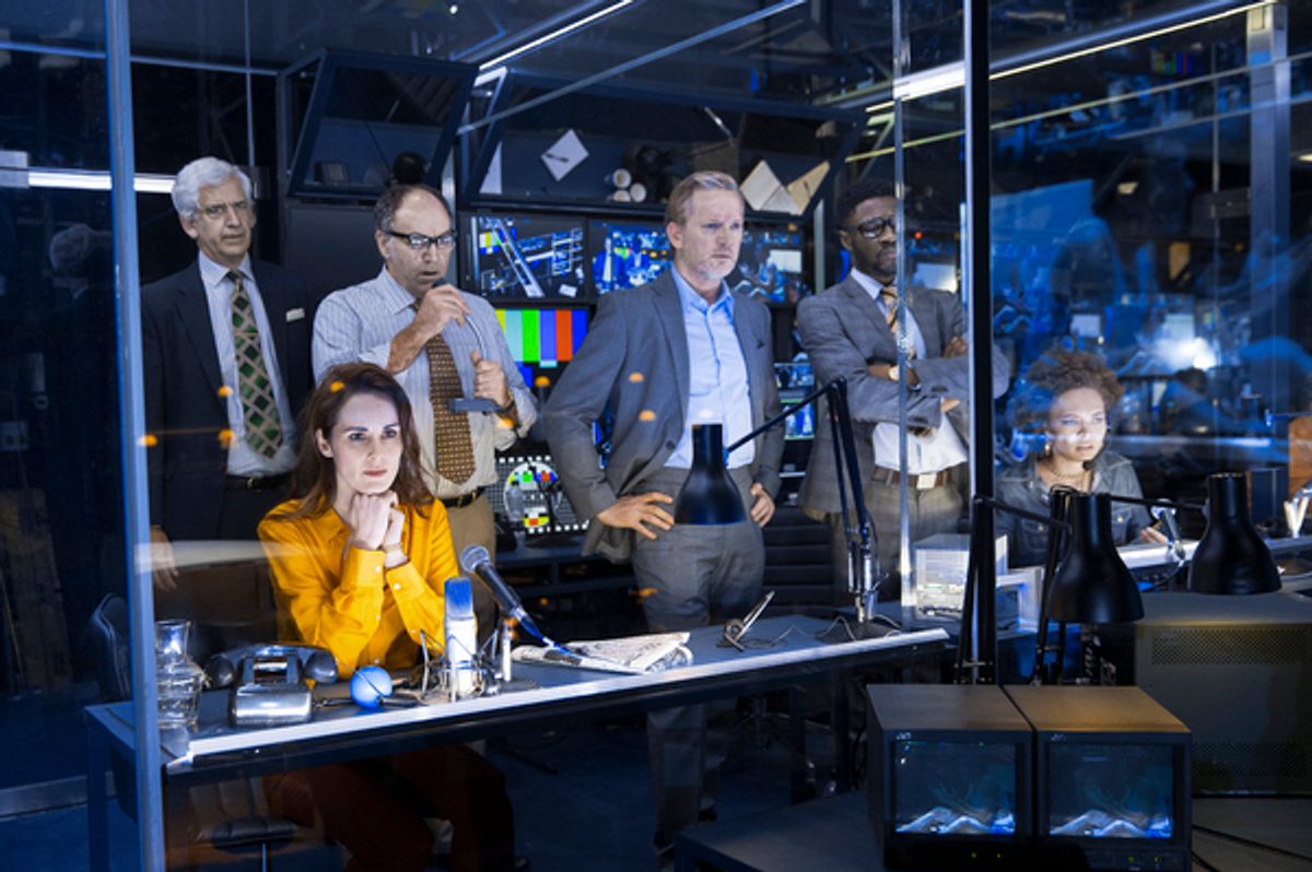 Patrick Poletti, Michelle Dockery, Ian Drysdale, Douglas Henshall, Charles Babalola, and Paksie Vernon at 