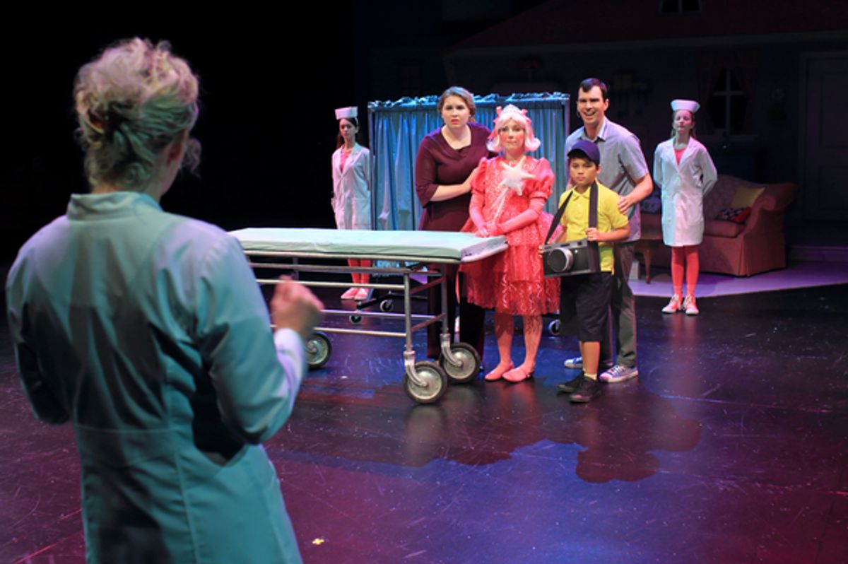 Ava Treadway, Kristina Baker, Carly Frates, Xavier Cacanindin, Grey Tilden and Ella Ousler at 