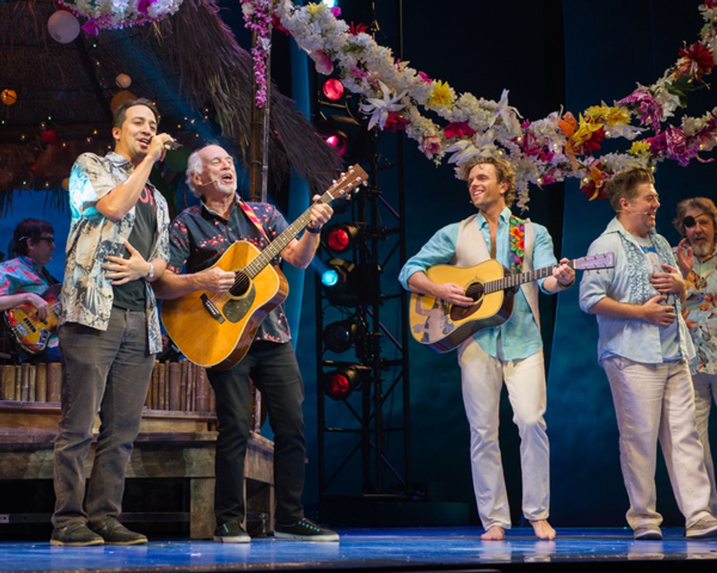 Photo Flash: Lin-Manuel Miranda Visits Jimmy Buffett at ESCAPE TO MARGARITAVILLE  Image