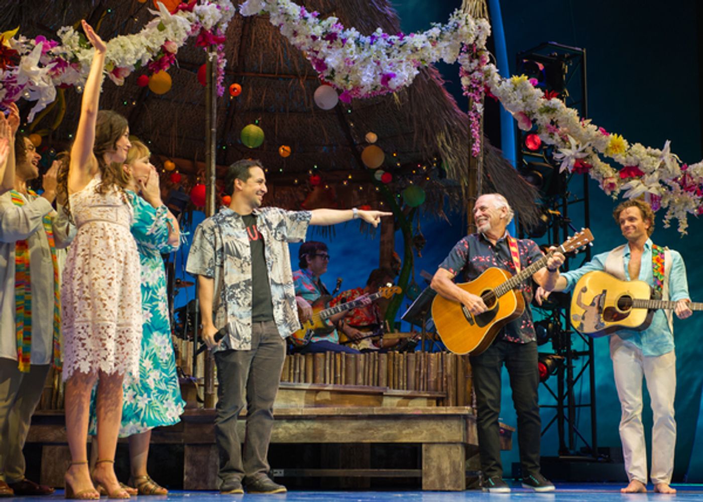 Photo Flash: Lin-Manuel Miranda Visits Jimmy Buffett at ESCAPE TO MARGARITAVILLE  Image
