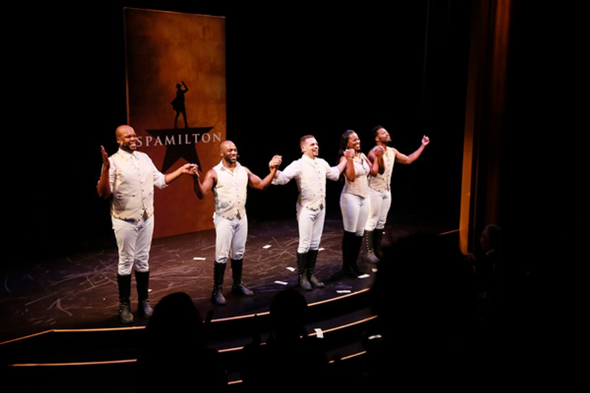 Dedrick A. Bonner, Wilkie Ferguson III, William Cooper Howell, Zakiya Young and John Devereaux take their bows at 