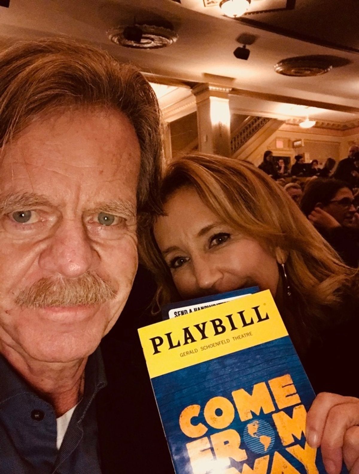 William H. Macy and wife Felicity Huffman at 