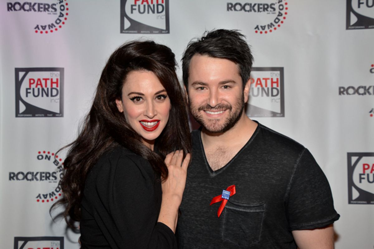 Lesli Margherita and Alex Brightman at 