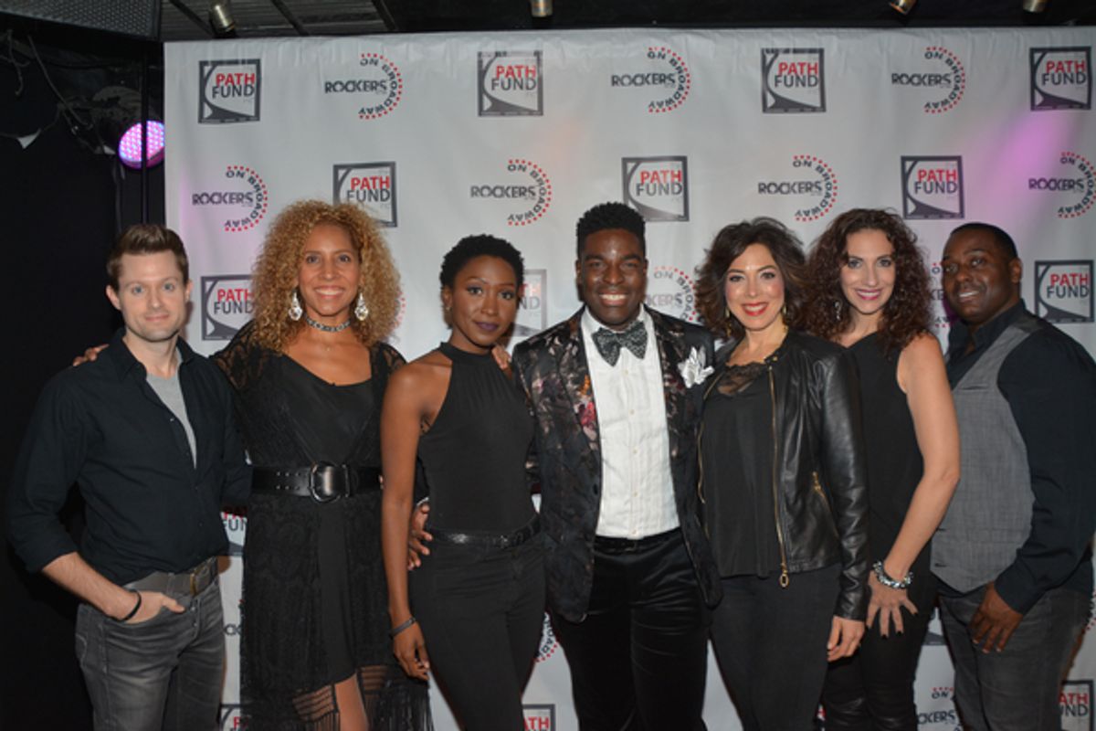 Kyle Taylor Parker with Broadway Inspirational Voices-Michael Sellback, Danielle Chambers, Anastasia Talley, Lucia Giannetta, Danielle Chambers and Jason McCollum at 