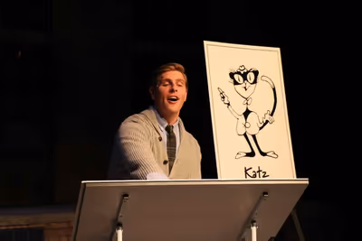 Actor Brandon Dahlquist as "Sam Craig" in Porchlight Revisits "Woman of the Year" Photo
