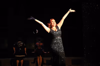 Actress Meghan Murphy as "Tess Harding" in Porchlight Revisits "Woman of the Year"
 Photo