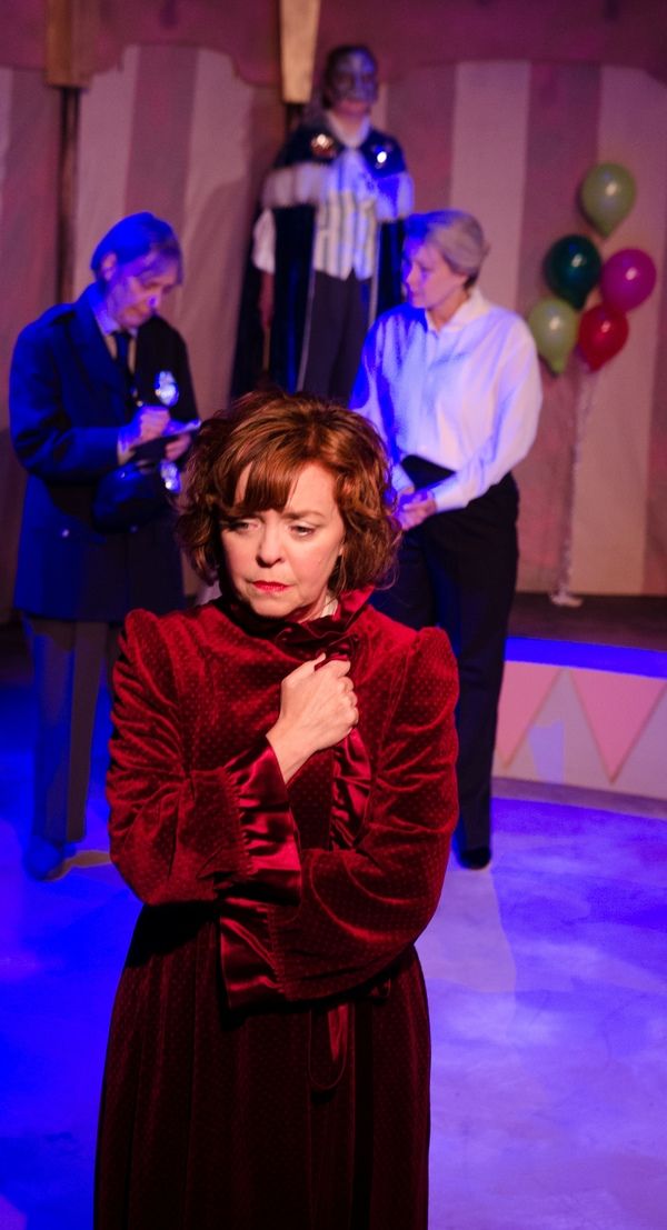 Pictured above, L-R:  Judy Lea Steele (foreground), Barbara Roeder Harris, Elaine Car Photo