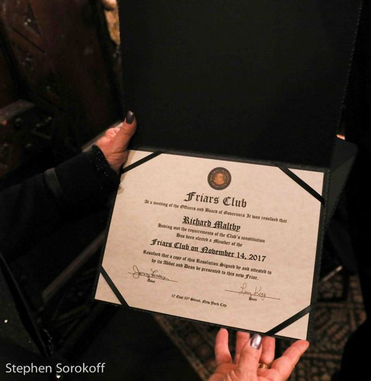 Bob Spiotto, Director of Programs, Friars Club at 