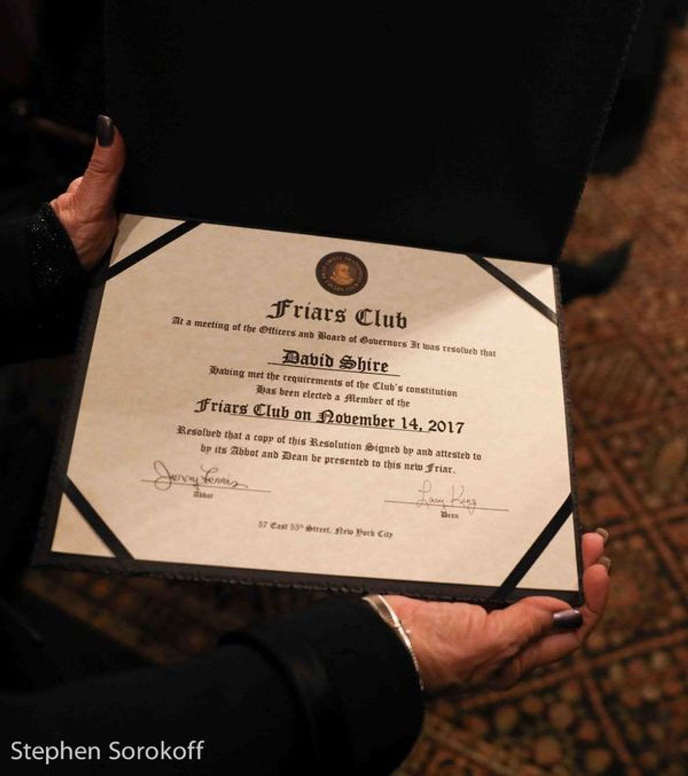 Photo Coverage: Maltby & Shire Celebrated at The Friars Club  Image