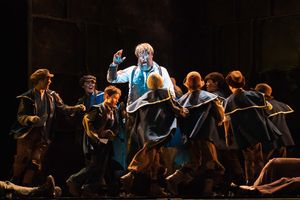 John Owen Jones (centre) and the cast of TIGER BAY THE MUSICAL Photo