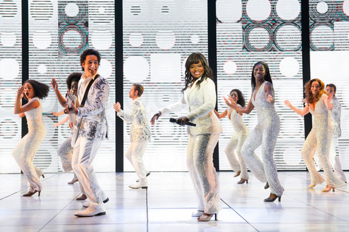 LaChanze (center) as 'Diva Donna' with the cast of La Jolla Playhouse's world premiere of SUMMER: THE DONNA SUMMER MUSICAL at 