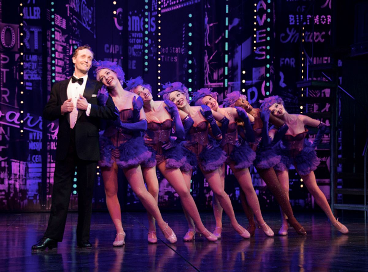 Danny Gardner as Bobby Child and the ensemble at 