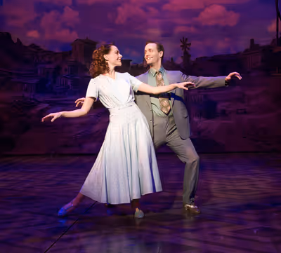 Ashley Spencer as Polly Baker, Danny Gardner as Bobby Child Photo