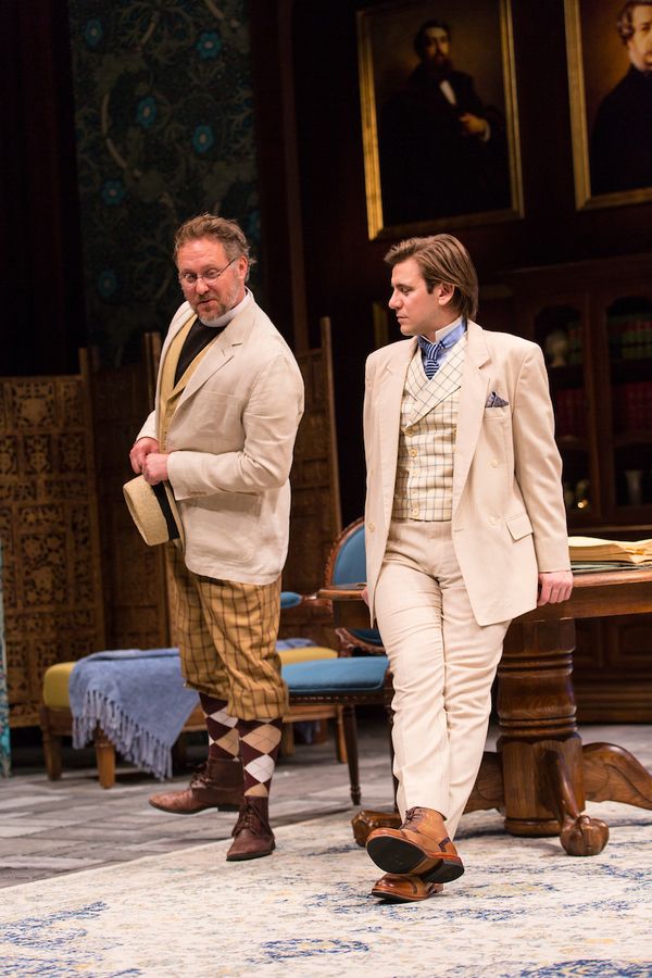 Chris Kipiniak (Rev. Canon Chasuble) and Federico Rodriguez (John Worthing) in The Im Photo