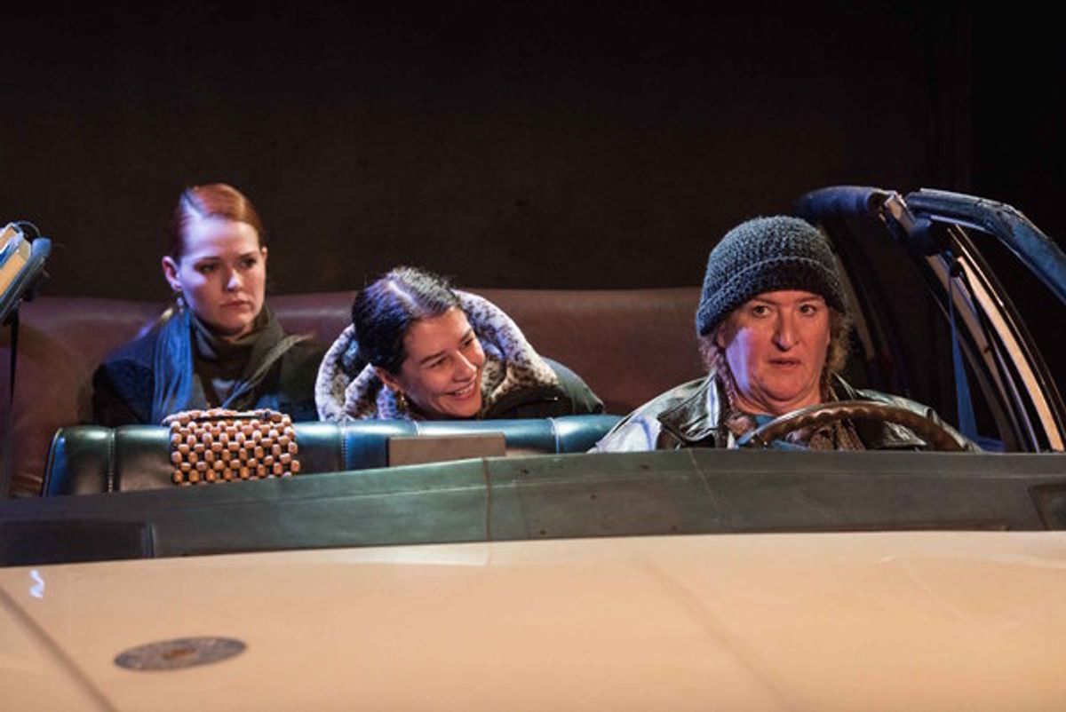 (l to r) Marie Weigle, Manuella Rentea and Rusty Schwimmer at 