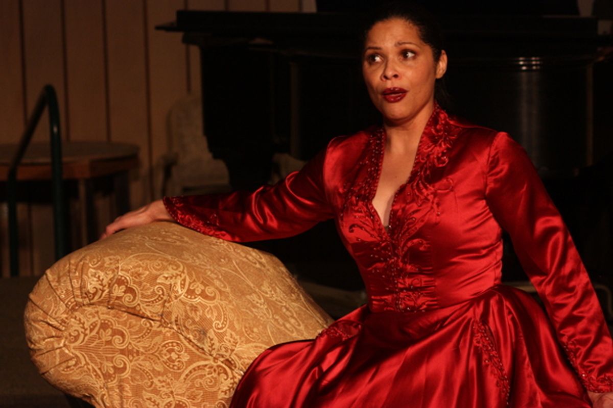 Andrea Green performs a scene from Tosca.  Credit: Marcus Allen.  at 
