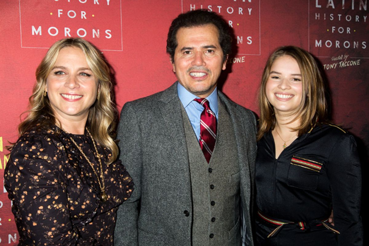 Justine Maurer, John Leguizamo, Allegra Leguizamo at 