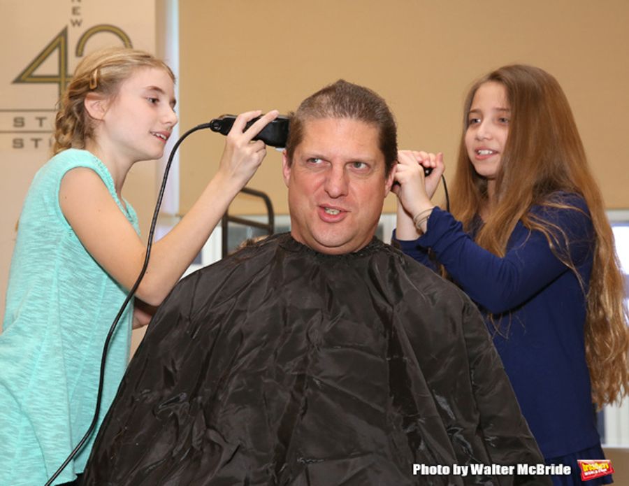 Photo Coverage: Beth Leavel and Christopher Sieber Get Hairy as Miss Hannigan Gives Daddy Warbucks a Buzz Cut! Image