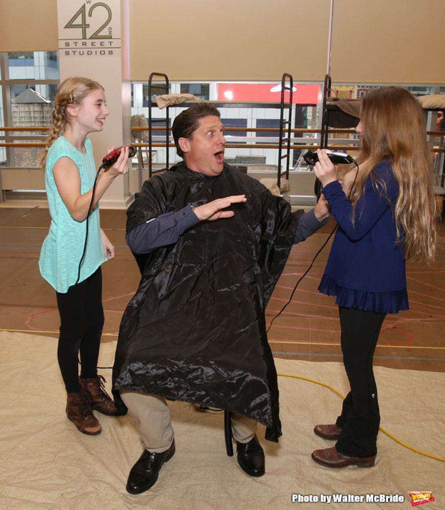 Photo Coverage: Beth Leavel and Christopher Sieber Get Hairy as Miss Hannigan Gives Daddy Warbucks a Buzz Cut! Image