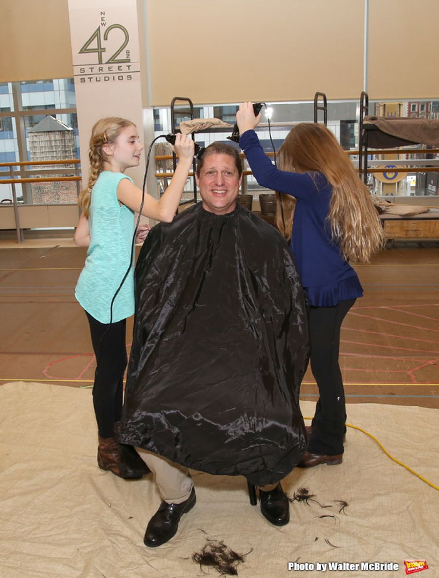 Photo Coverage: Beth Leavel and Christopher Sieber Get Hairy as Miss Hannigan Gives Daddy Warbucks a Buzz Cut! Image