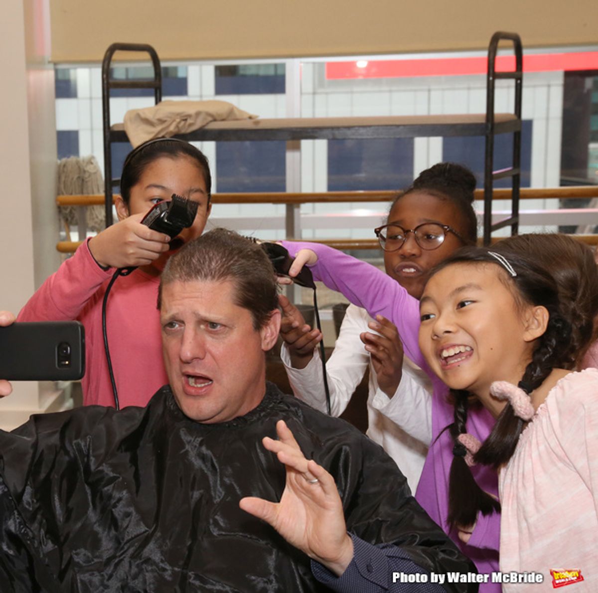 Christopher Sieber with cast at 