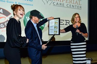 Bryce Dallas Howard, Ivan Sergei, and Ron Howard Photo
