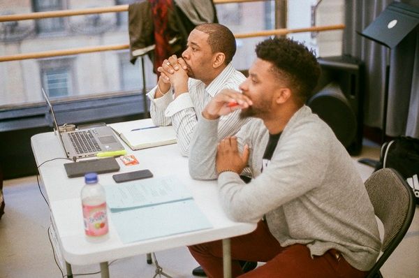 Producer Brian Mooreland and playwright Keenan Scott II Photo