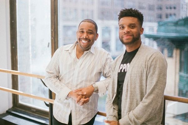 Producer Brian Mooreland and playwright Keenan Scott II Photo