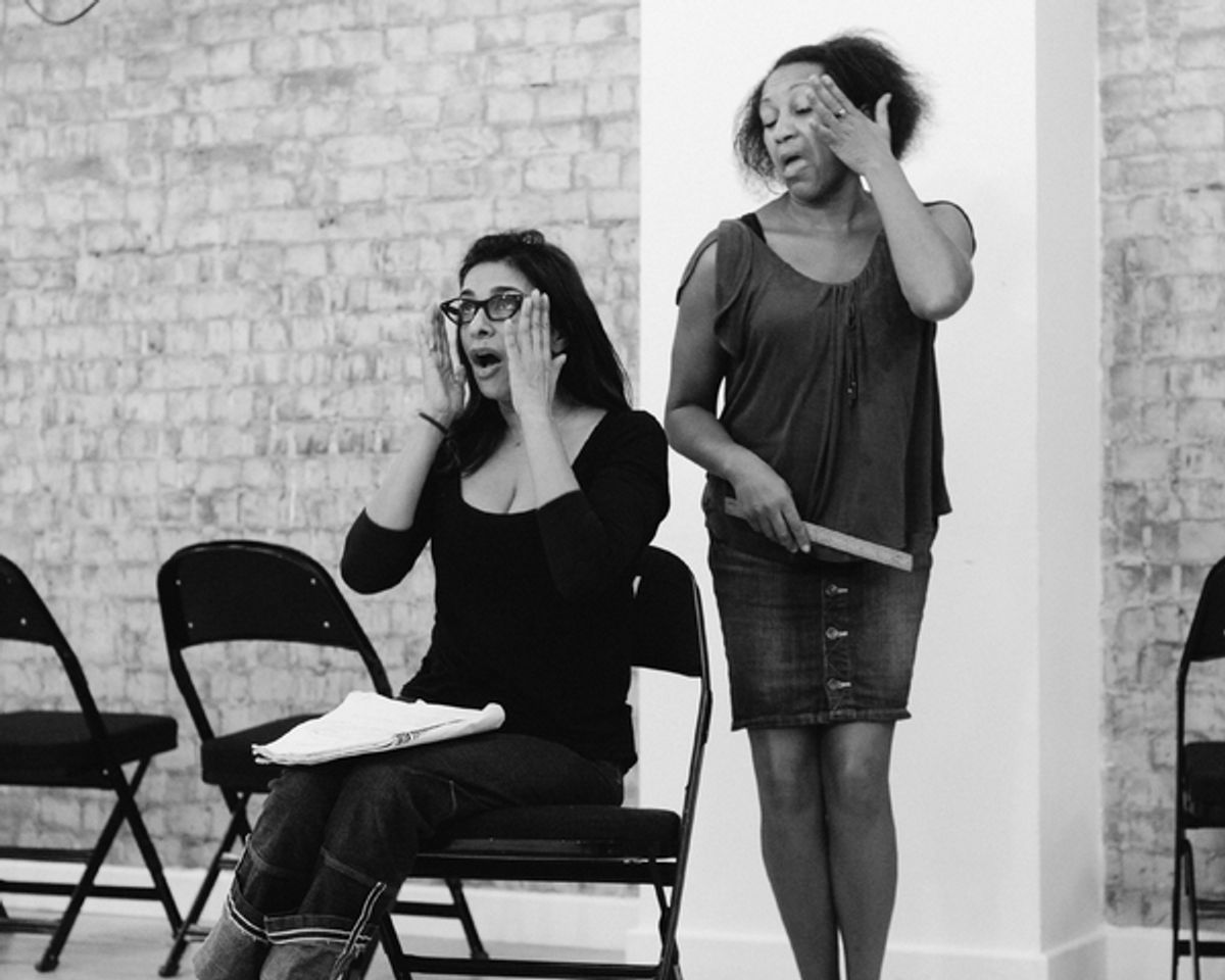 Shobna Gulati, Clare Perkins at 