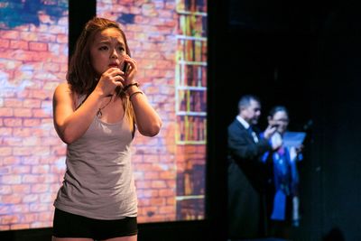 Wei-Yi Lin with Alan Ariano and Lydia Gaston Photo