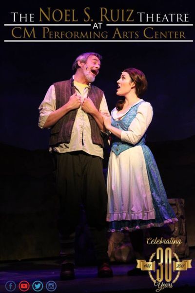 John J. Steele Jr. (Maurice), Katie Ferretti (Belle) Photo