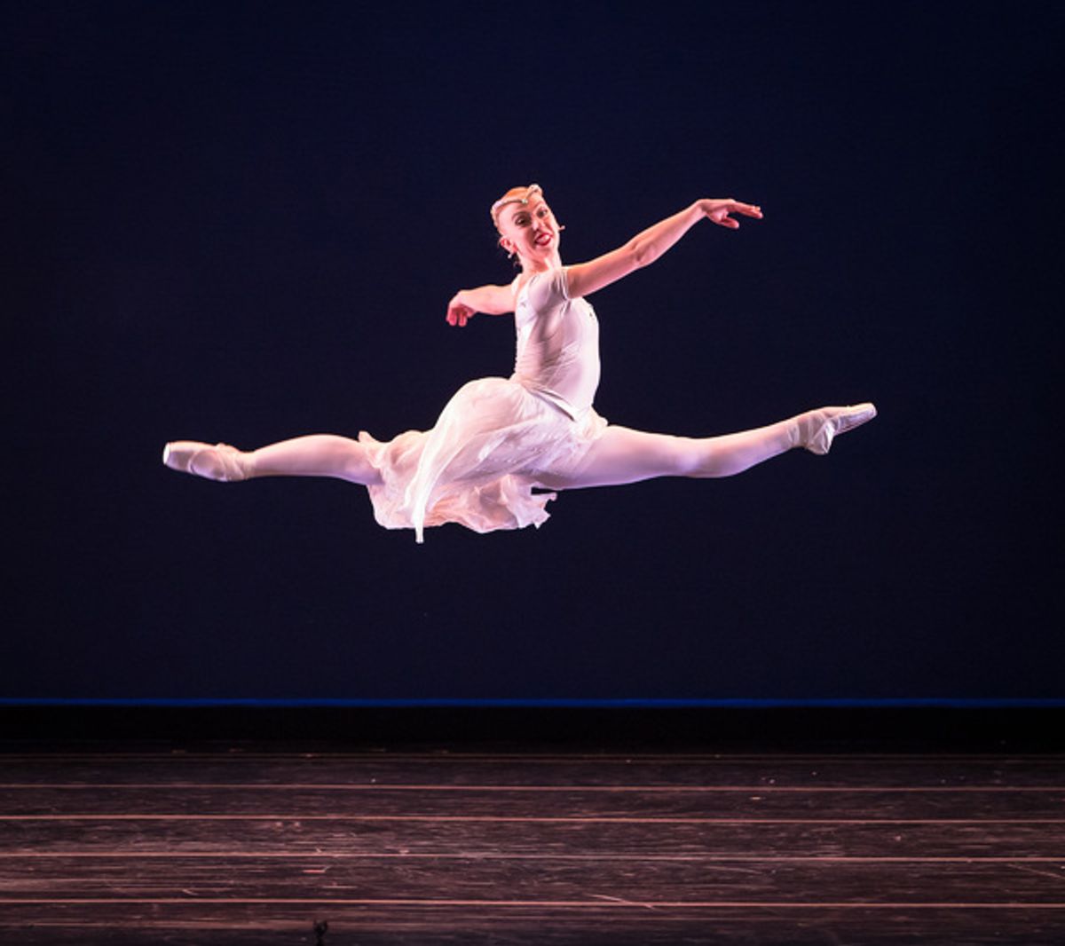 Smuin dancer Nicole Haskins soars in Choreographer-in-Residence Amy Seiwertâ€™s Christmas Concerto, part of Smuin's annual The Christmas Ballet touring the Bay Area now through December 24.
 at 