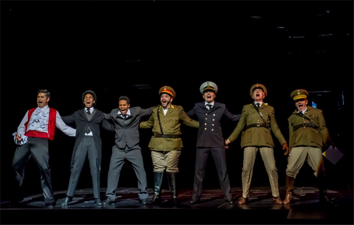 Anton Luitingh and the company of EVITA at 