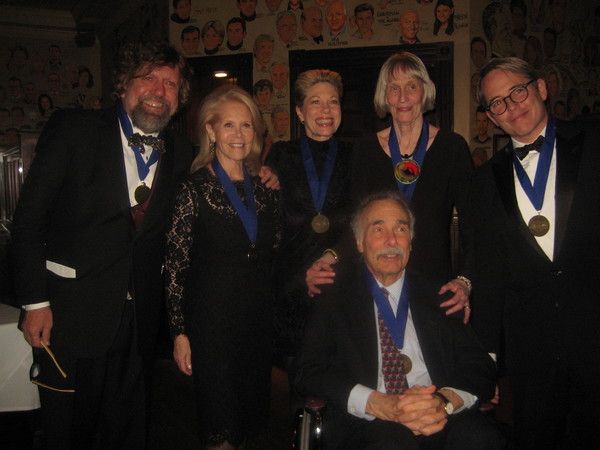 Oskar Eustis, Daryl Roth, Marin Mazzie, Tina Howe, Matthew Broderick, Arthur Kopit Photo