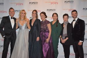 Steven Reineke, Betsy Wolfe, Sara Bareilles, Georgia Stitt, Shaina Taub, Lynn Ahrens  Photo