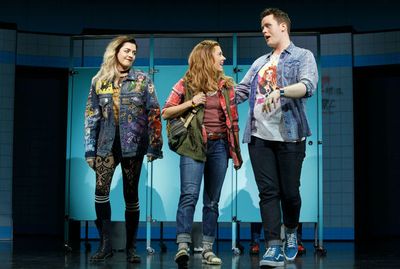 Barrett Wilbert Weed (Janis Sarkisian), Erika Henningsen (Cady Heron) and Grey Henson Photo