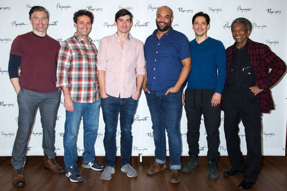 Anson Mount, Stephen Schnetzer, Bobby Moreno, David Ryan Smith, Ariel Shafir, Andre De Shields at 