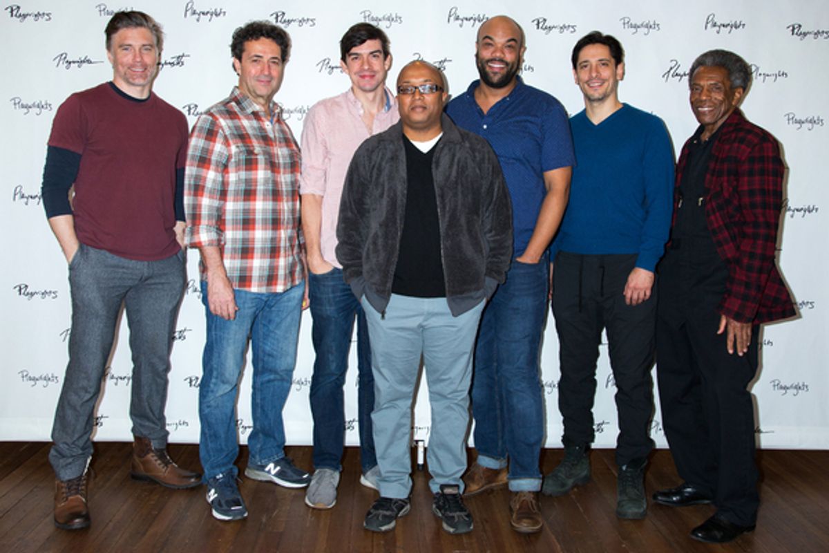 Anson Mount, Stephen Schnetzer, Bobby Moreno, Robert O'Hara, David Ryan Smith, Ariel Shafir, Andre De Shields at 