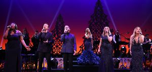 Candice Glover, Peter Hollens, Josh Kaufman, Kaitlyn Bristowe, Evynne Hollens, and Bianca Ryan @ BroadwayWorld Candice Glover, Peter Hollens, Josh Kaufman, Kaitlyn Bristowe, Evynne Hollens, and Bi Photo