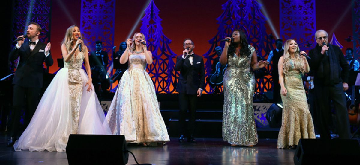 Peter Hollens, Kaitlyn Bristowe, Evynne Hollens, Josh Kaufman, Candice Glover, Bianca Ryan, and Danny Aiello at 