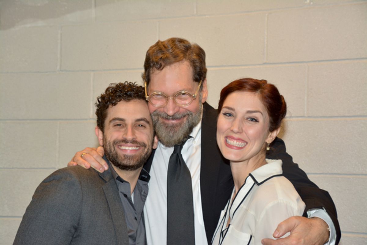 Brandon Uranowitz, David Staller and Mara Davi at 