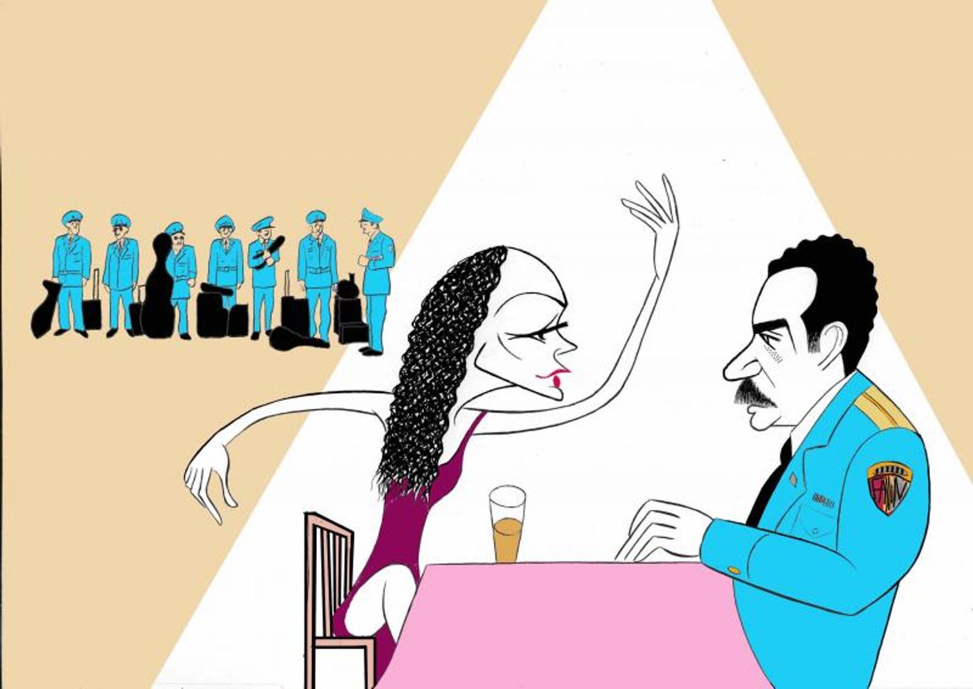 BWW Exclusive: Ken Fallin Draws the Stage - THE BAND'S VISIT  Image