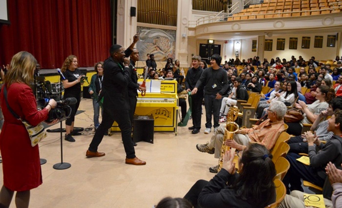Photo Flash: Chilina Kennedy Celebrates BEAUTIFUL Sing for Hope Piano at Carole King's Alma Mater  Image