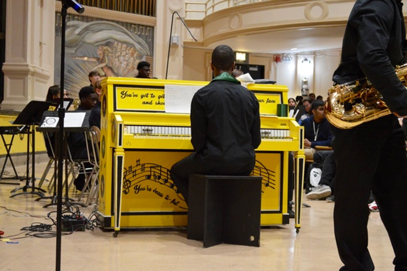 Photo Flash: Chilina Kennedy Celebrates BEAUTIFUL Sing for Hope Piano at Carole King's Alma Mater  Image