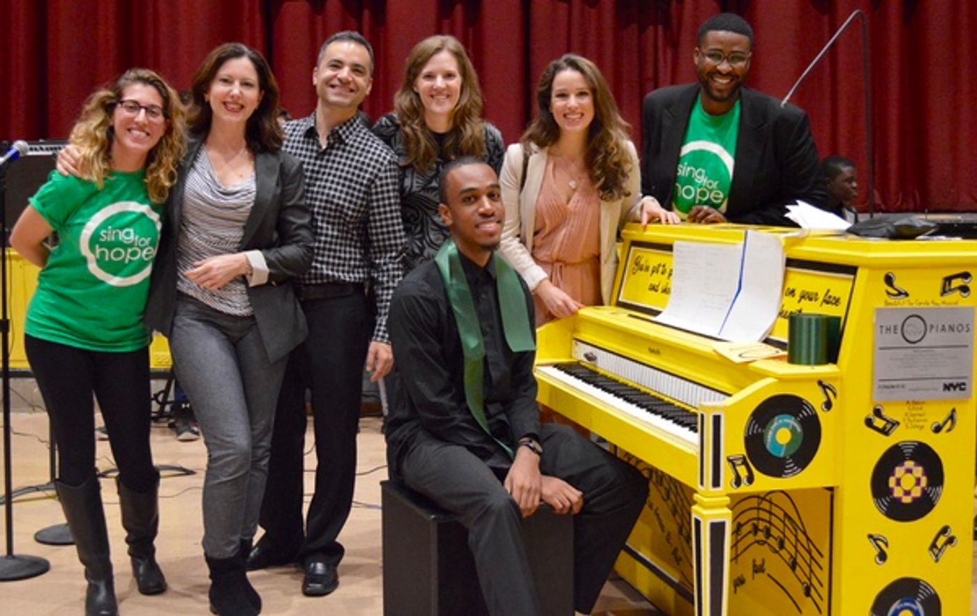 Photo Flash: Chilina Kennedy Celebrates BEAUTIFUL Sing for Hope Piano at Carole King's Alma Mater  Image