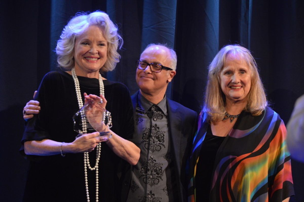 Christin Daniel and Nancy Rhodes with Christine Ebersole at 