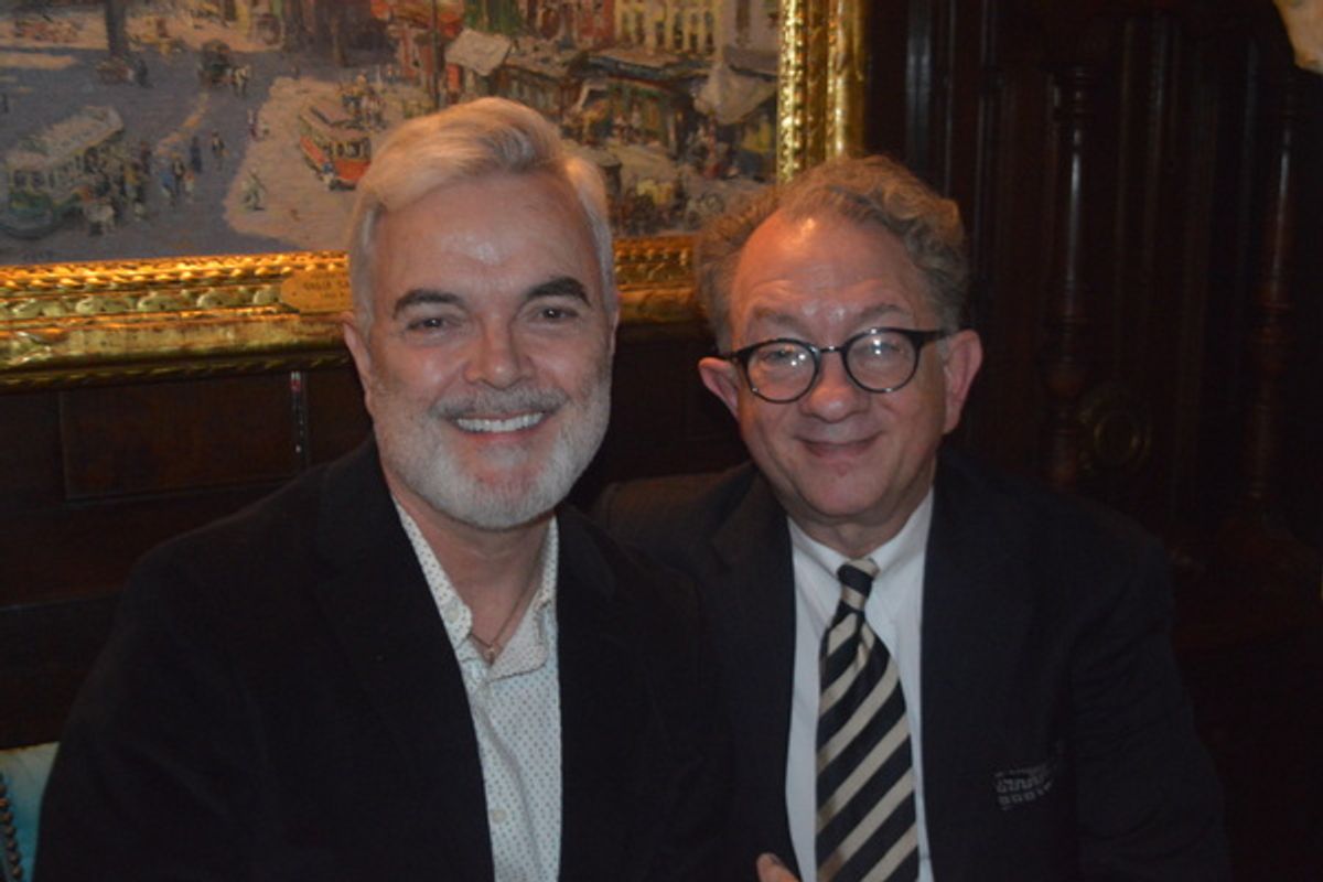 William Ivey Long with a friend at 