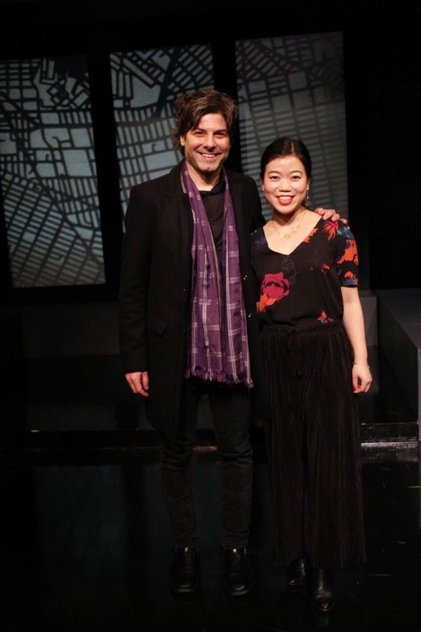 Director John Giampietro and playwright Zhu Yi Photo